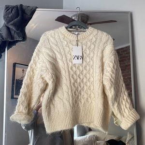 Cream Zara Sweater